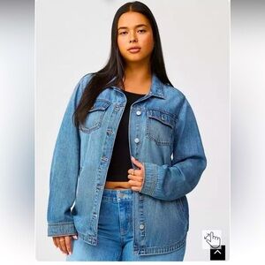 New Torrid Denim Shacket with Pockets in Size 2X (18-20)⭐️Host Pick⭐️
